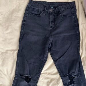 Wild Fable Women's Dark Jeans with Distressed Details